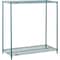 Global Industrial Nexel 2 Tier Wire Shelving Starter Unit, Poly-Green, 42W x 21D x 34H B3050161 - alternate 1